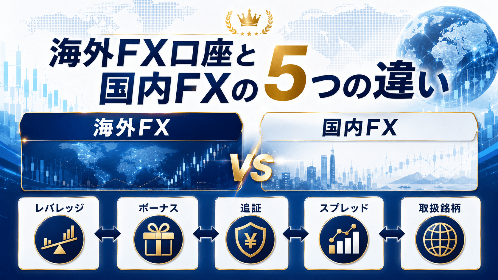 海外FX口座とは？国内FXとの違いも併せて解説