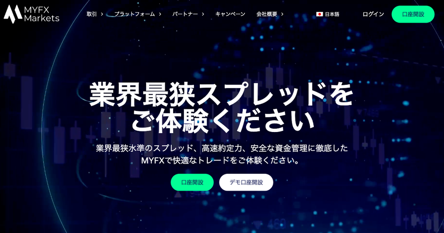 MYFX Marketsの公式サイト